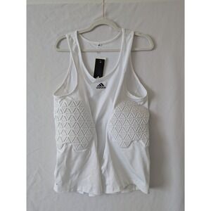 Adidas Padded Tank Top‎ White AEROREADY Men's 2XL Basketball Football